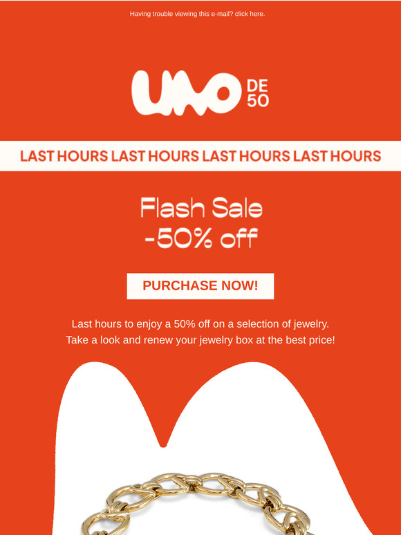 FLASH SALE 50% off 🔥