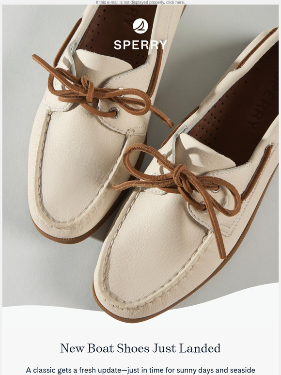Breaking news: Boat shoes just landed!