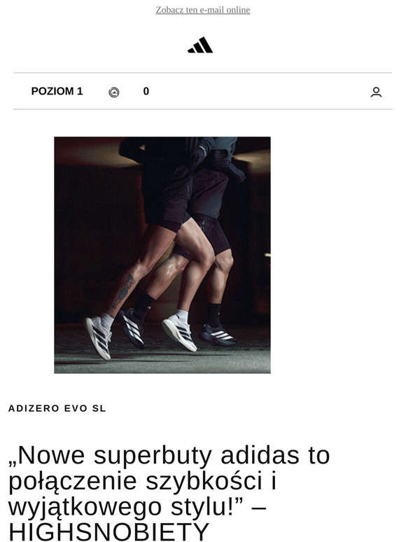 Adizero Evo SL: Żeby Ci się dobrze biegało. Ale nie tylko.