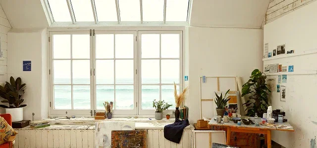 Image of studio window, still life colour story blog
