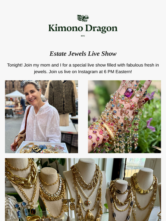 Designer Estate Jewels Live Show 💎 TONIGHT!