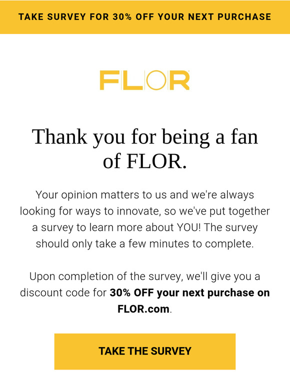 We want to hear from you!