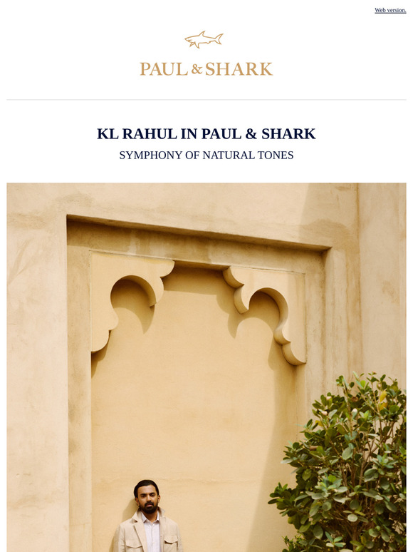KL Rahul in Paul & Shark