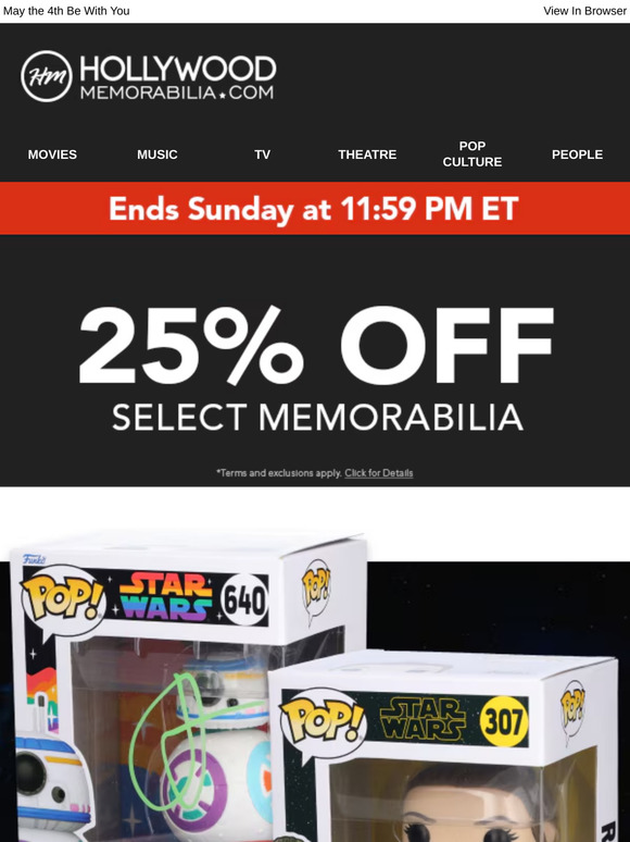 SAVE 25% For Star Wars Day!
