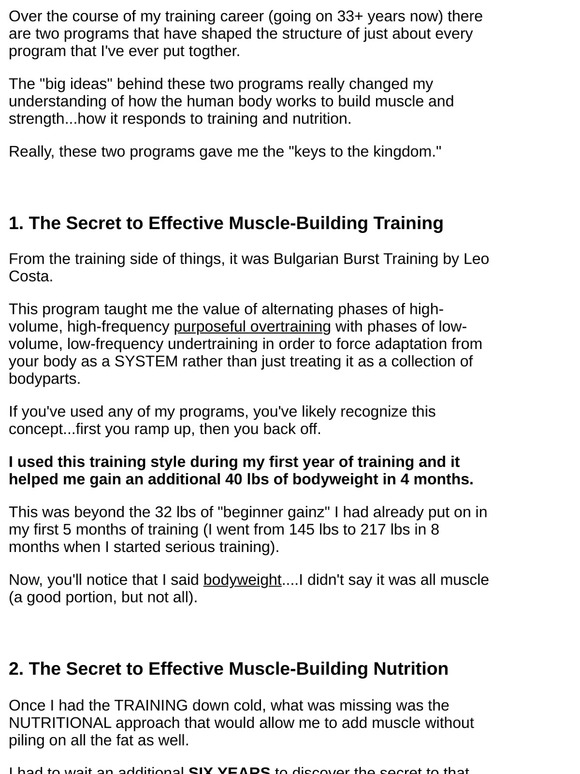 The 2 keys for FORCING your body to build muscle...
