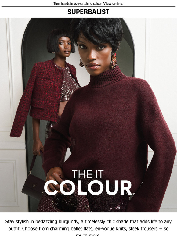 Be bold in burgundy, the season’s it shade