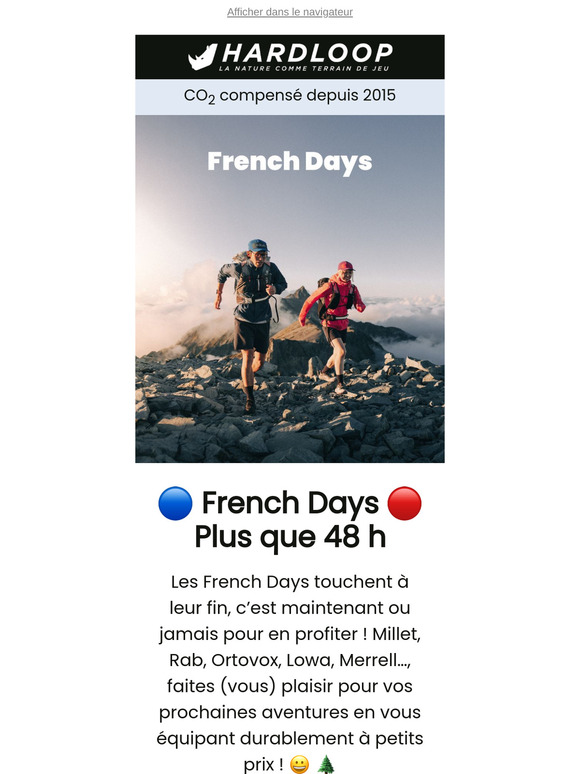 💙 French Days -60 % | Millet, Rab, Ortovox...