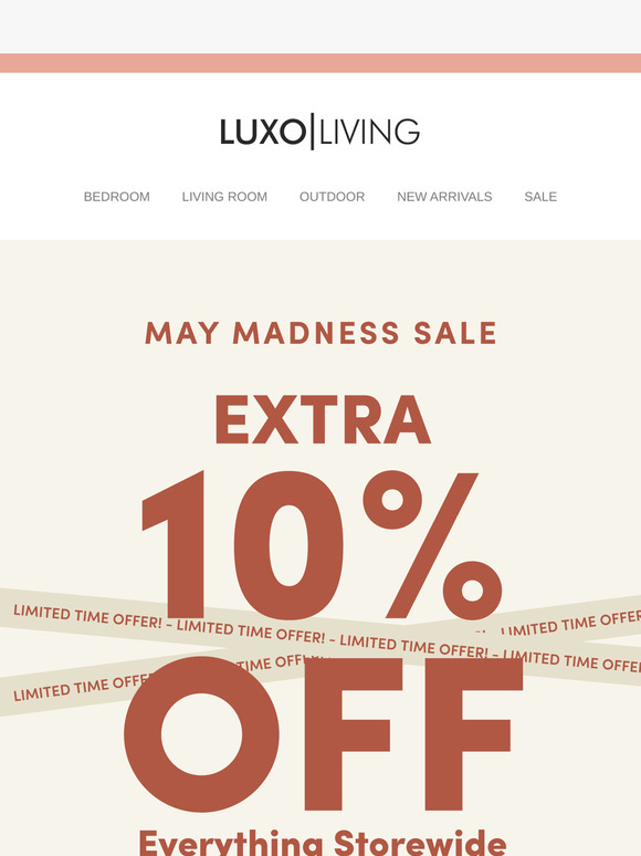 [STOREWIDE SALE] Get 10% Off Everything in Our May Madness Sale