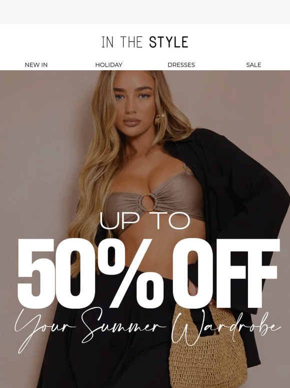 Up to 50% + EXTRA 20% OFF ☀️
