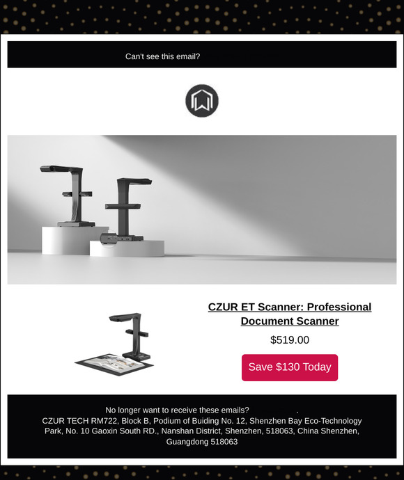 CZUR's Flash Sale - Save $130 on ET24 Scanner