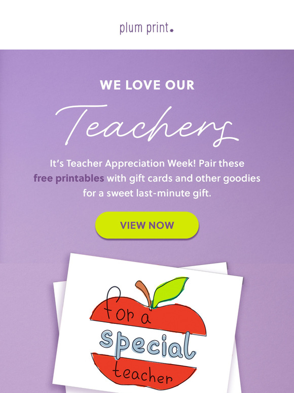 Don't forget the teacher! 🍎