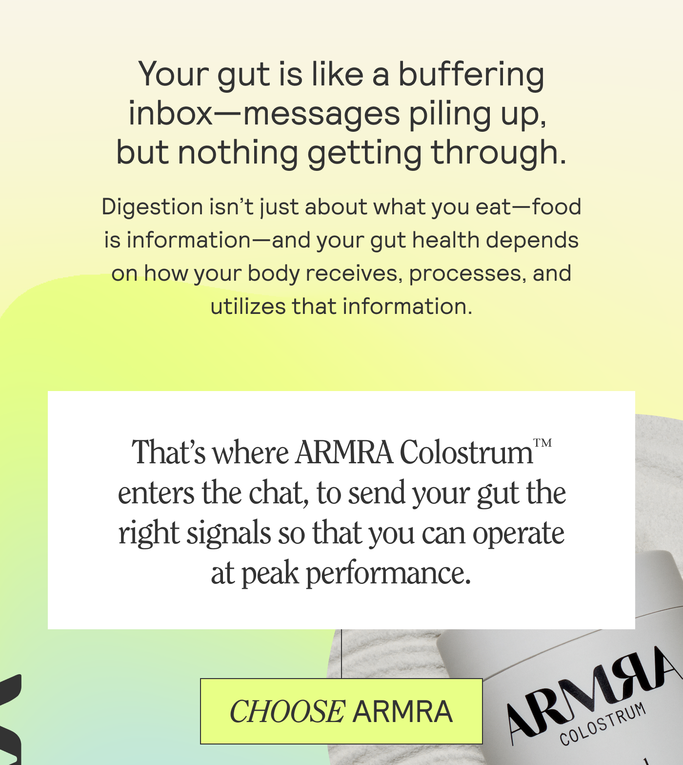 Your gut is like a buffering inbox—messages piling up, but nothing getting through.