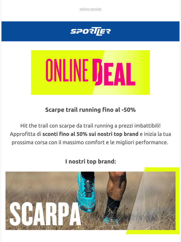 Hit the Trail – Fino al -50% sulle scarpe