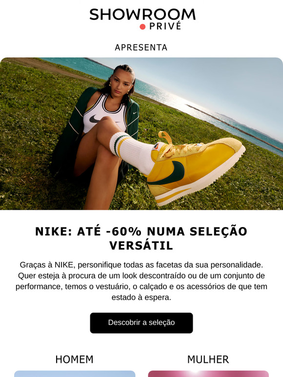NIKE: até -60% num look completo 🏃🔥