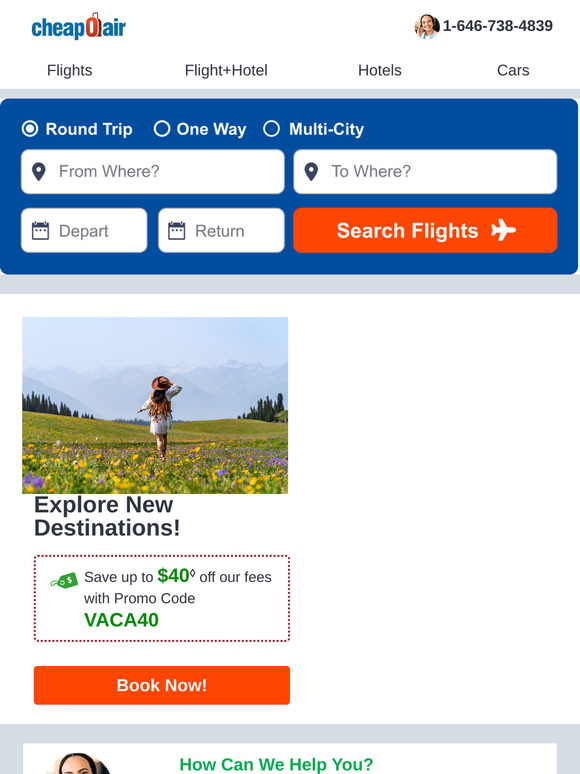 ✈ Book Monday Flight Deals