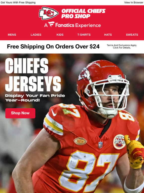 Dress Like A Pro -- Chiefs Jerseys