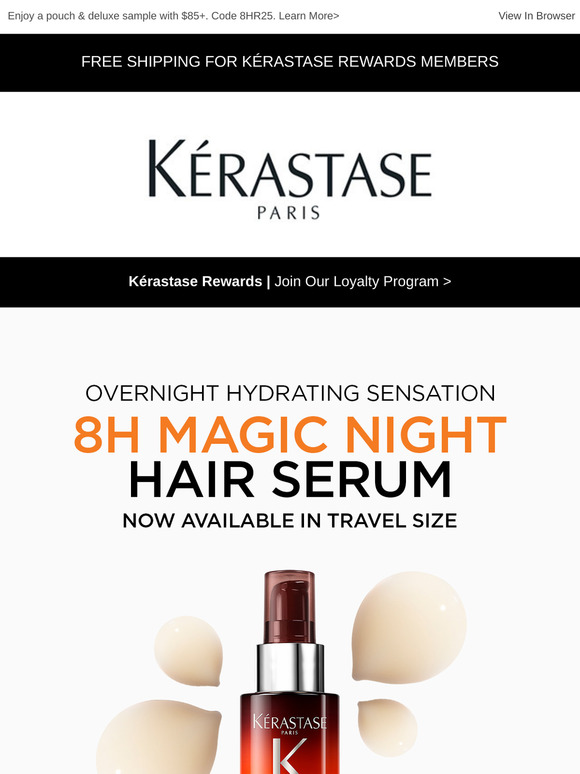Our bestselling 8H Magic Night Serum, now available in travel size