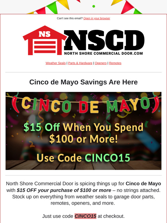 🎉 Celebrate Cinco de Mayo with $15 Off