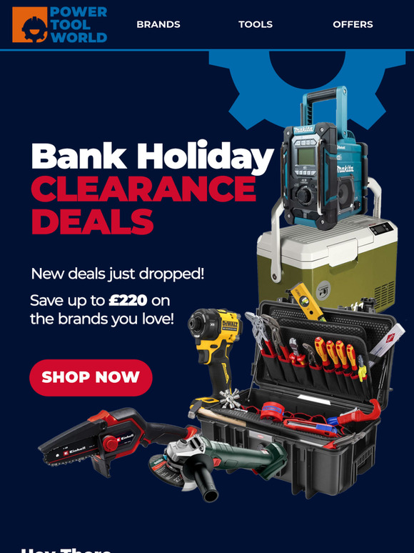 BANK HOLIDAY CLEARANCE: New Lines Added! 🛠️