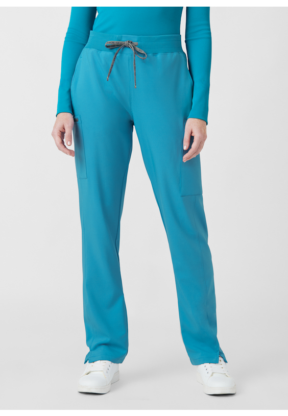 Landau Forward 5-Pocket Rib Knit Waistband Cargo Scrub Pant