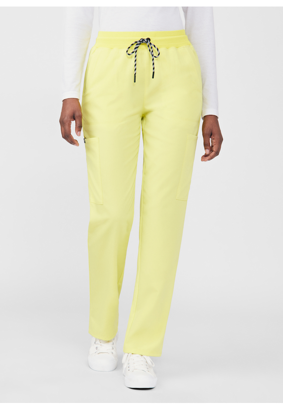 Beyond Happy Carefree 6-Pocket Elastic Waistband Cargo Scrub Pant