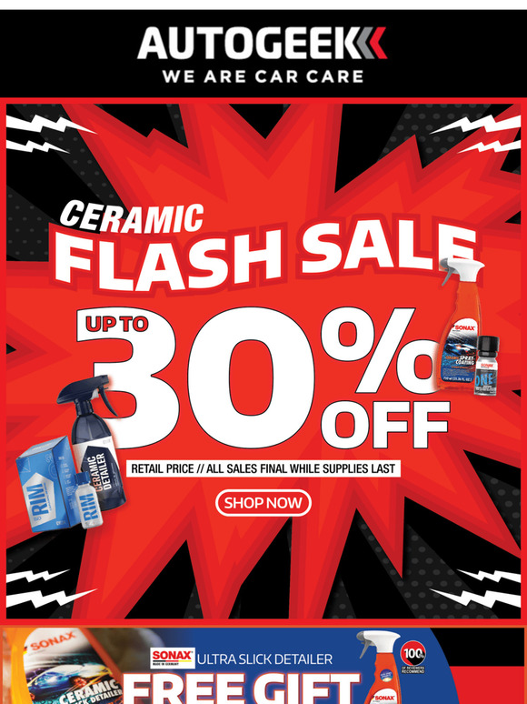 FLASH SALE⚡ Up to 30% Off Ceramic Coatings – 24 Hours Only!
