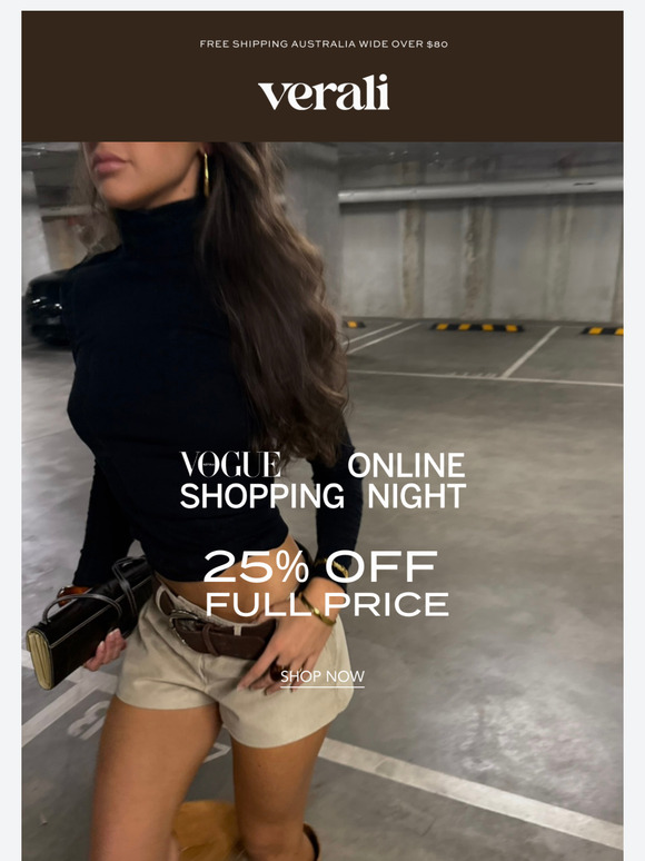 VOGUE ONLINE SHOPPING NIGHT