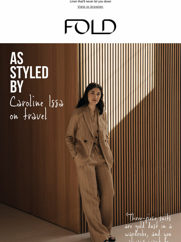 Caroline Issa styles the suit of the season