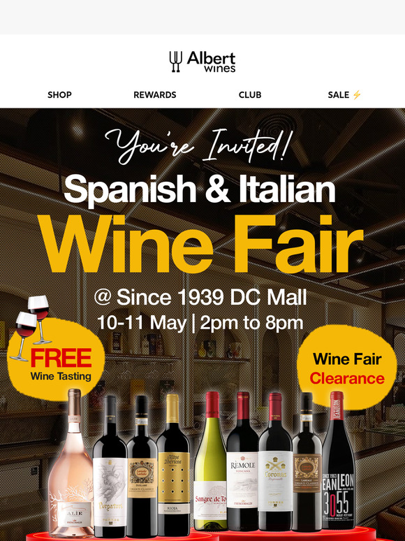 FREE Tasting Alert 🚨 Spain & Italy’s Best Wines on Clearance!
