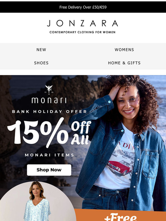 15% Monari & Free Gift With Monari Purchase