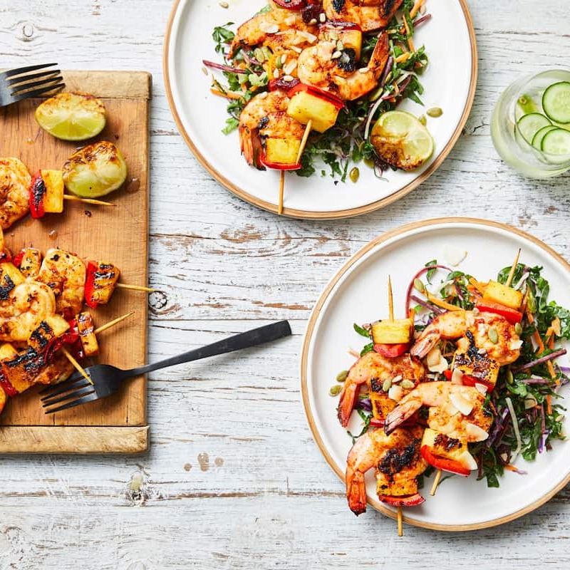 Skewered King Prawn Tails