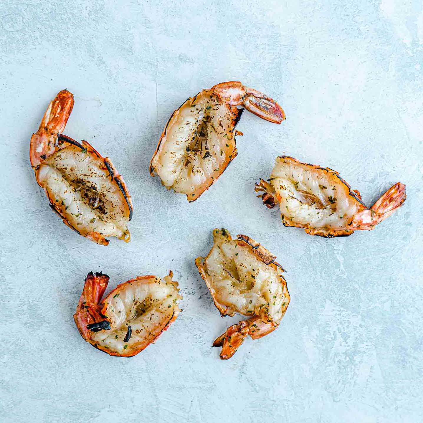Image of Garlic Marinated Butterfly Wild King Prawn Tails