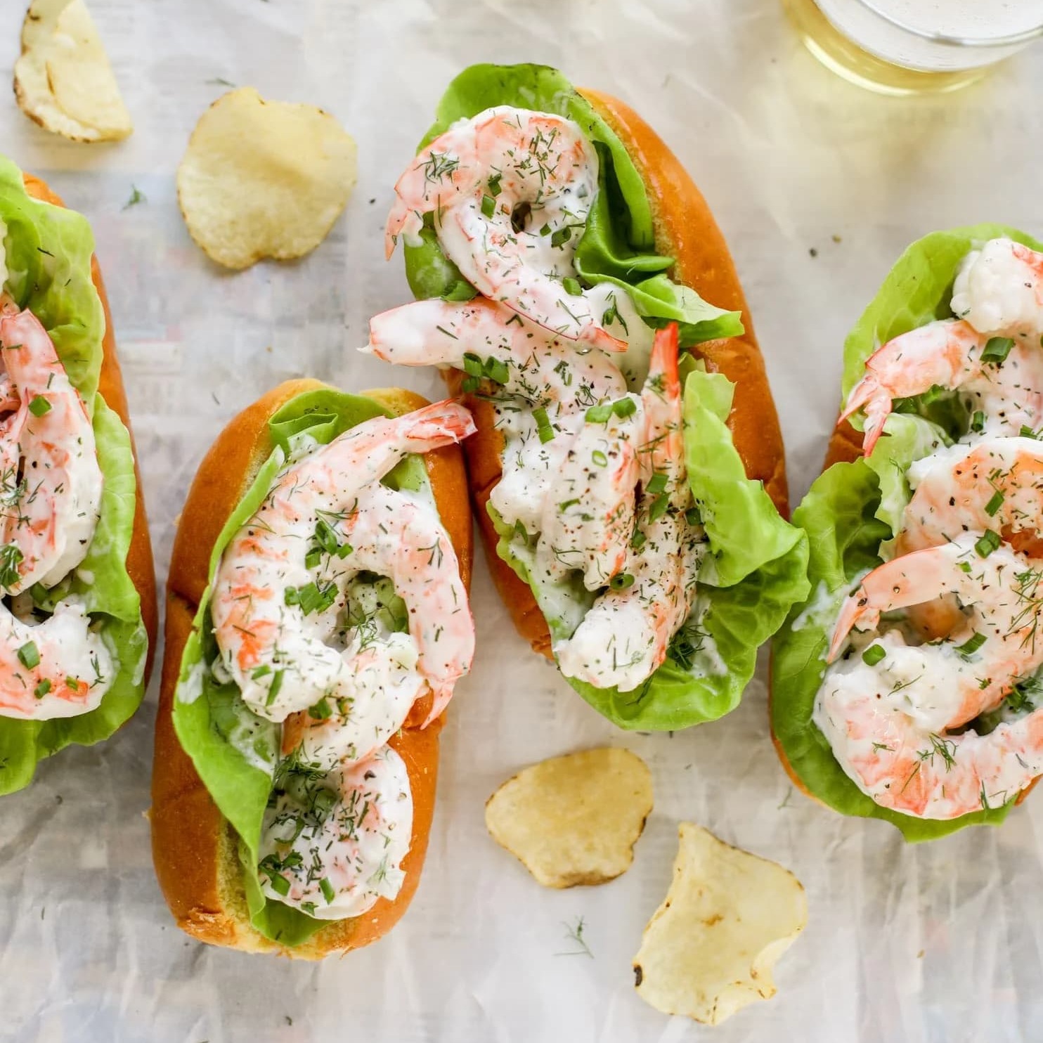Peeled king prawns - cooked