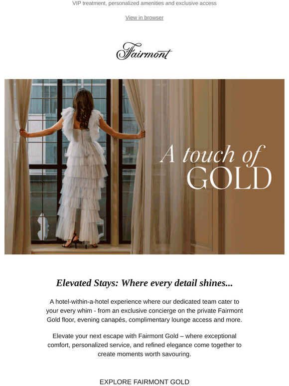 ⭐ —, your next Gold-en getaway with Fairmont awaits!