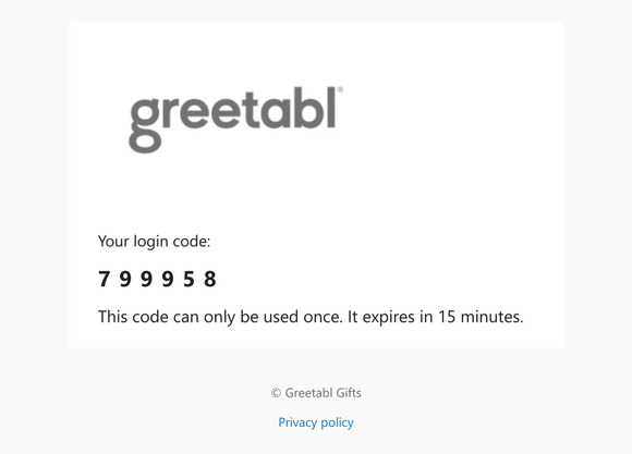 799958 is your login code