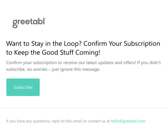 Stay Updated! Confirm Your Email Subscription