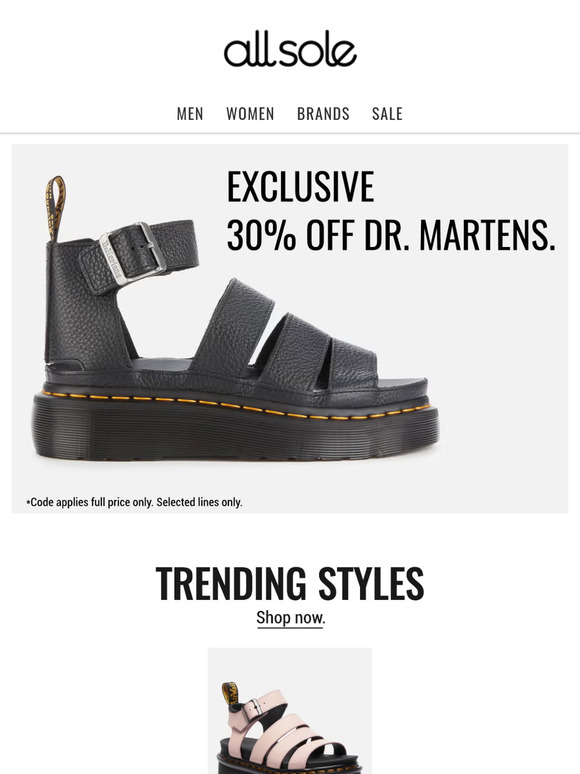 Exclusive | 30% off selected Dr. Martens styles