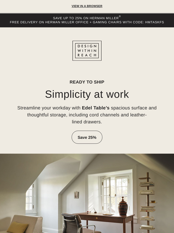 Save on ready-to-ship Edel Table