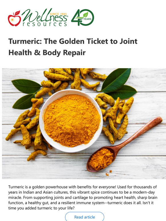 Turmeric: The Golden Ticket to Joint Health & Repair