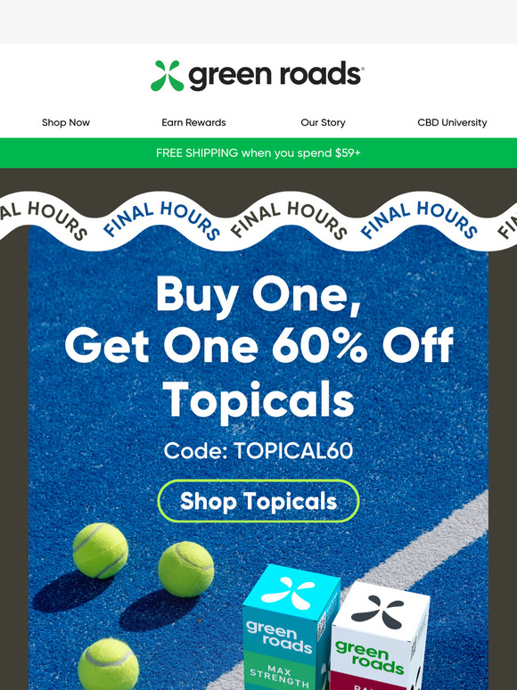 BOGO 60% Off Topicals Ending Soon!