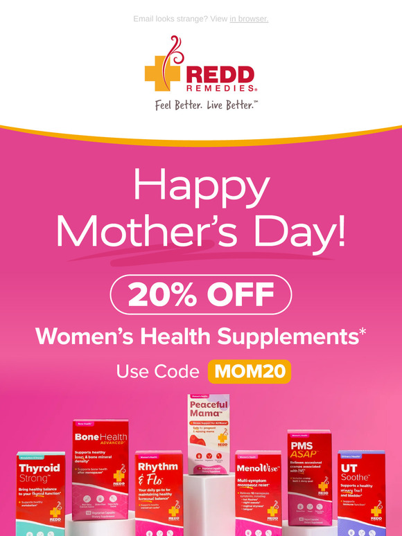 20% OFF to Celebrate Mother's Day!