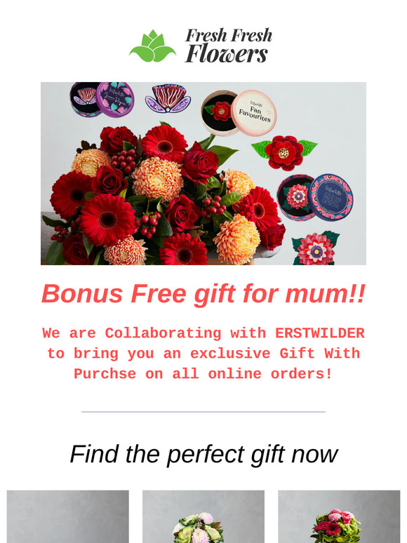 Surprise Mum with FREE Mother's Day gift!