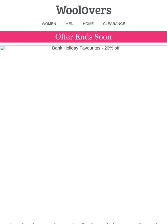 Offer Ends Soon | 20% Off Spring Favourites