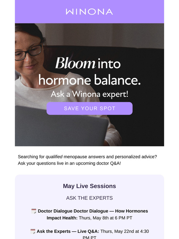 Want free menopause advice?  👀