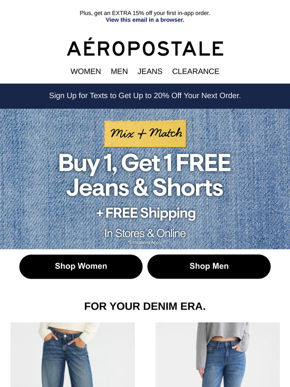 BOGO Jeans + Shorts?! You’re Gonna Need Both 👖