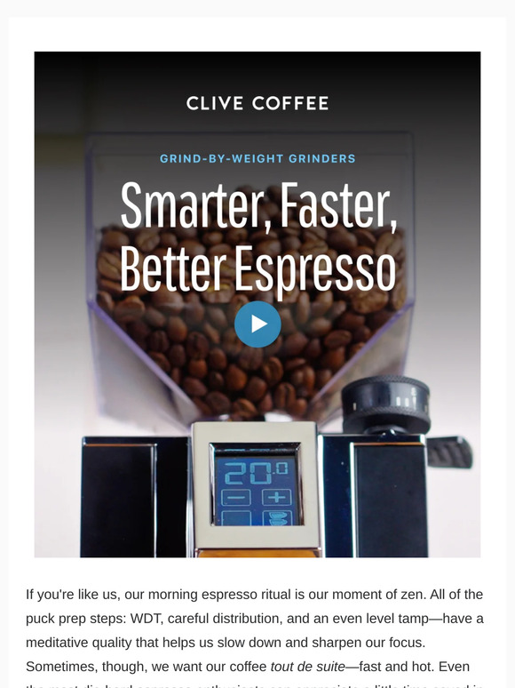 Why Grind-by-Weight? Let Us Tell You...
