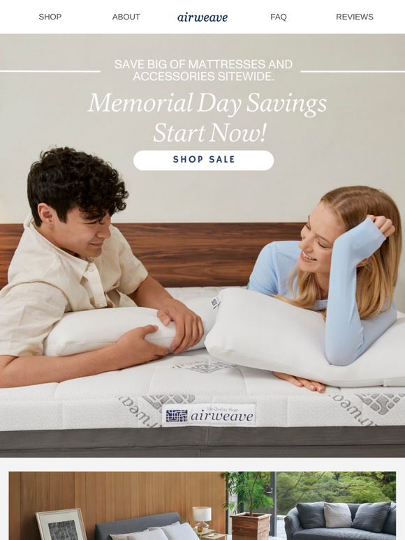 Memorial Day Savings Start Now!