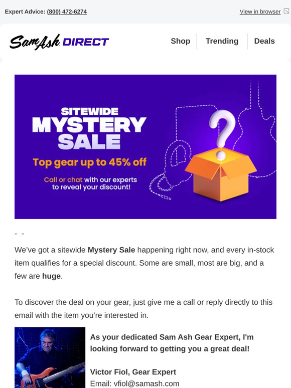 Sitewide Mystery Sale: Huge Discounts Inside
