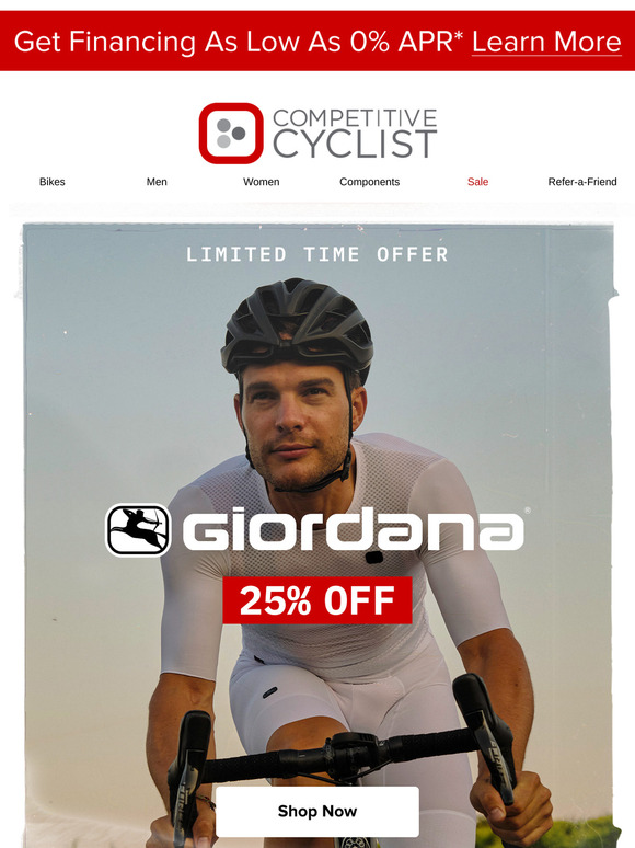 25% off Giordana is live