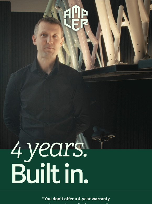 4 Years Warranty: Our New Standard